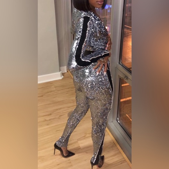 Sequin/Rhinestone Custom Jumpsuit Size XS - Picture 1 of 7